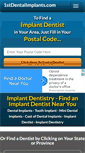 Mobile Screenshot of 1stdentalimplants.com